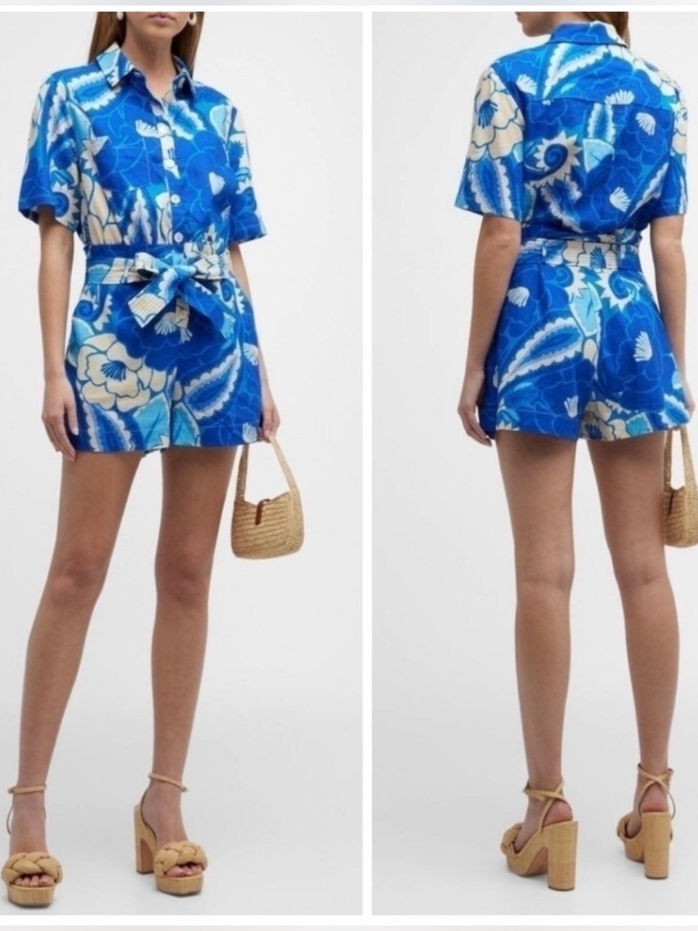 Farm Rio Tropical Groove Romper 💙 - Picture 5 of 10